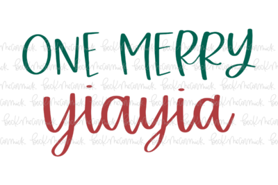 One Merry Yiayia - Christmas SVG File
