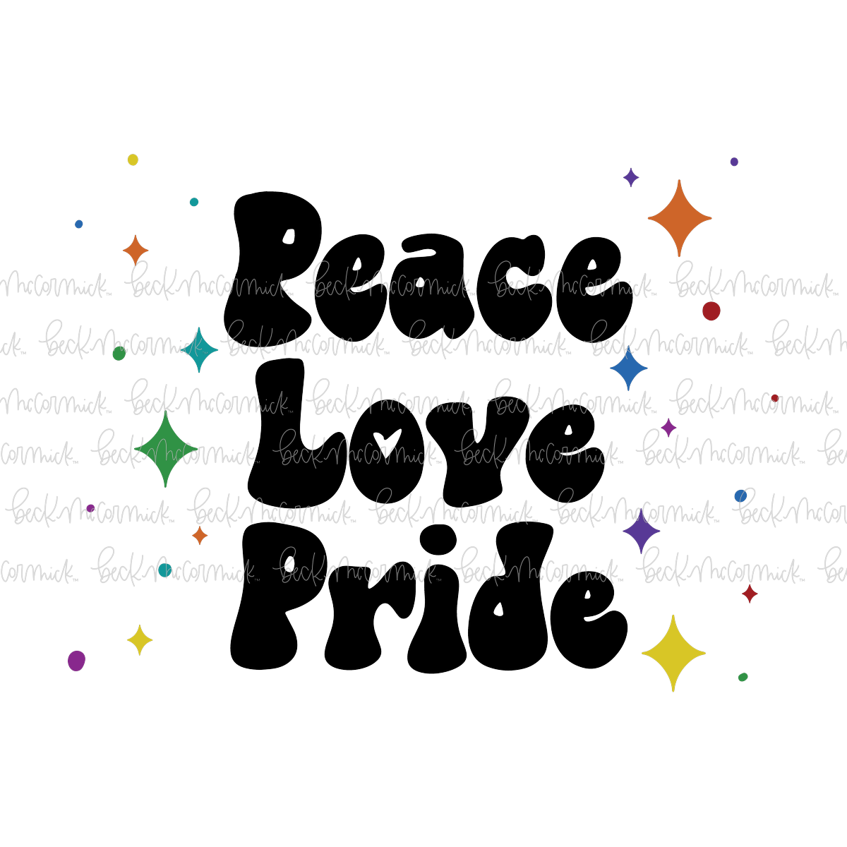 Peace Love Pride - Pride SVG File
