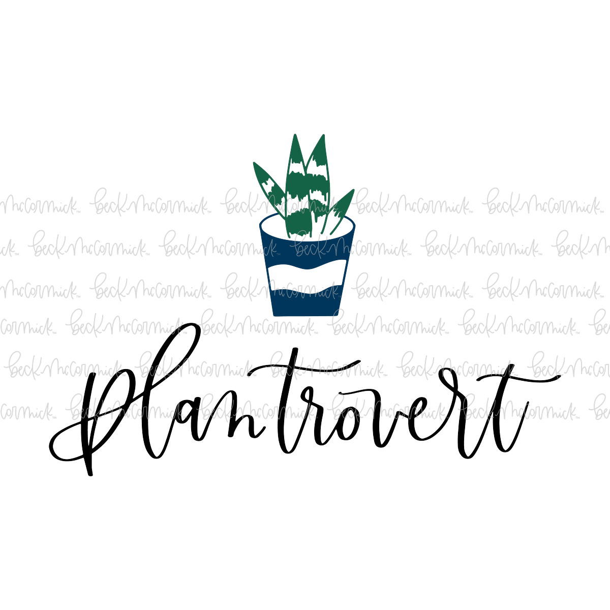Plantrovert - Plant and Gardening SVG File