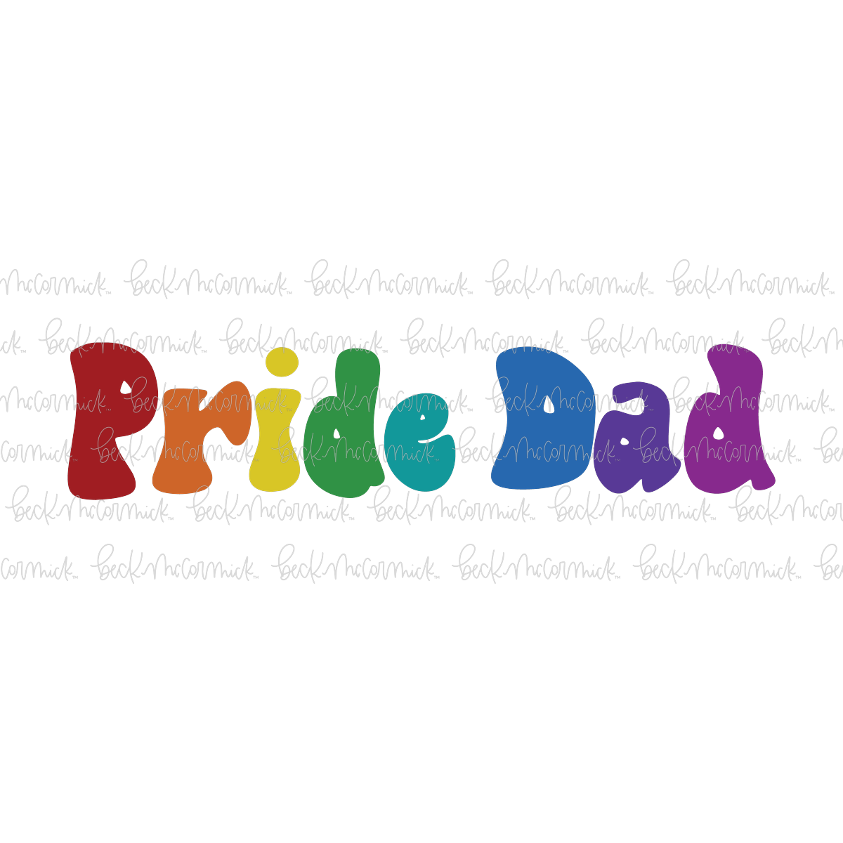 Pride Dad - Pride SVG File
