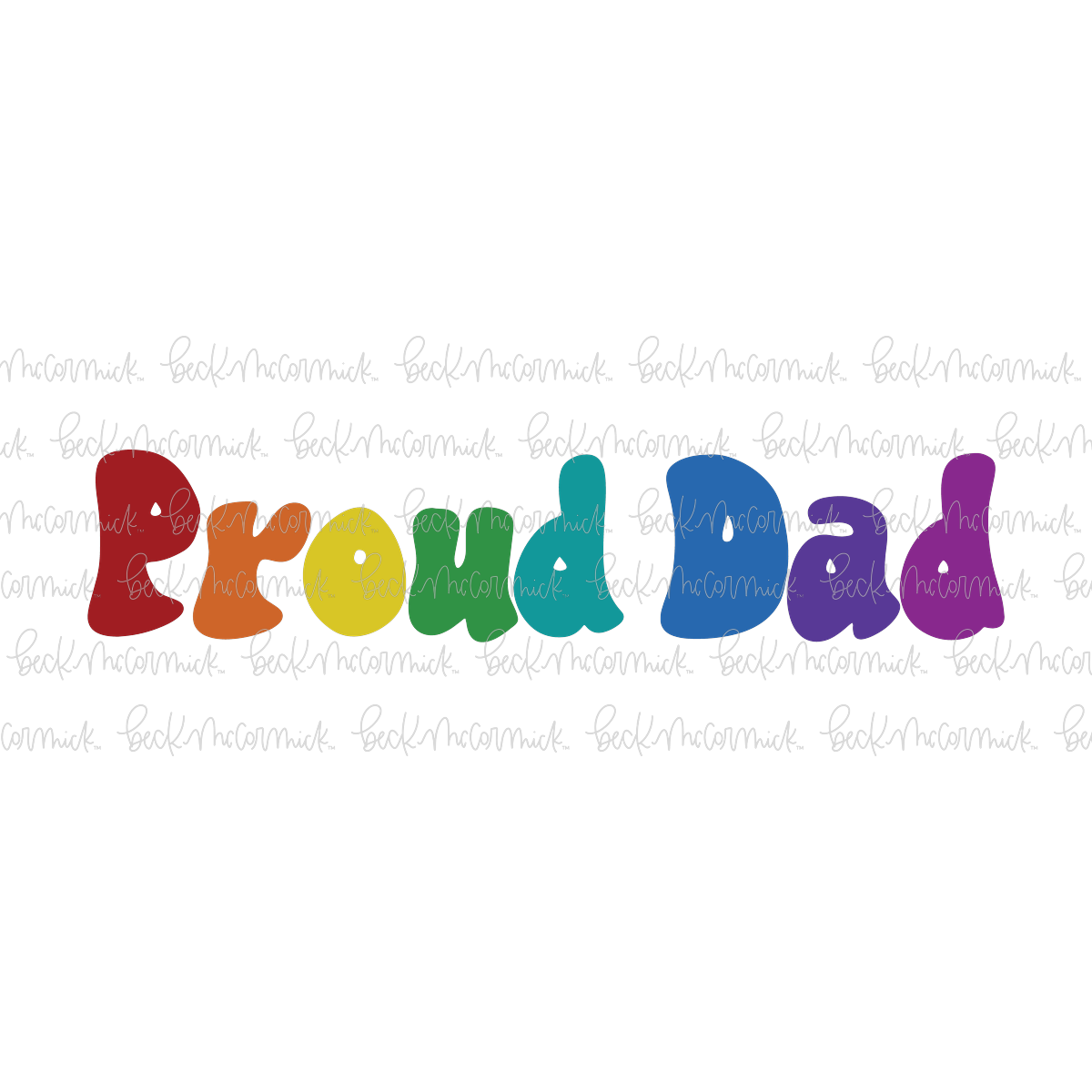 Proud Dad - Pride SVG File