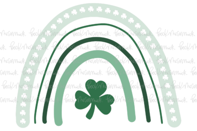 Rainbow With Shamrock - Doodle SVG, Graphics