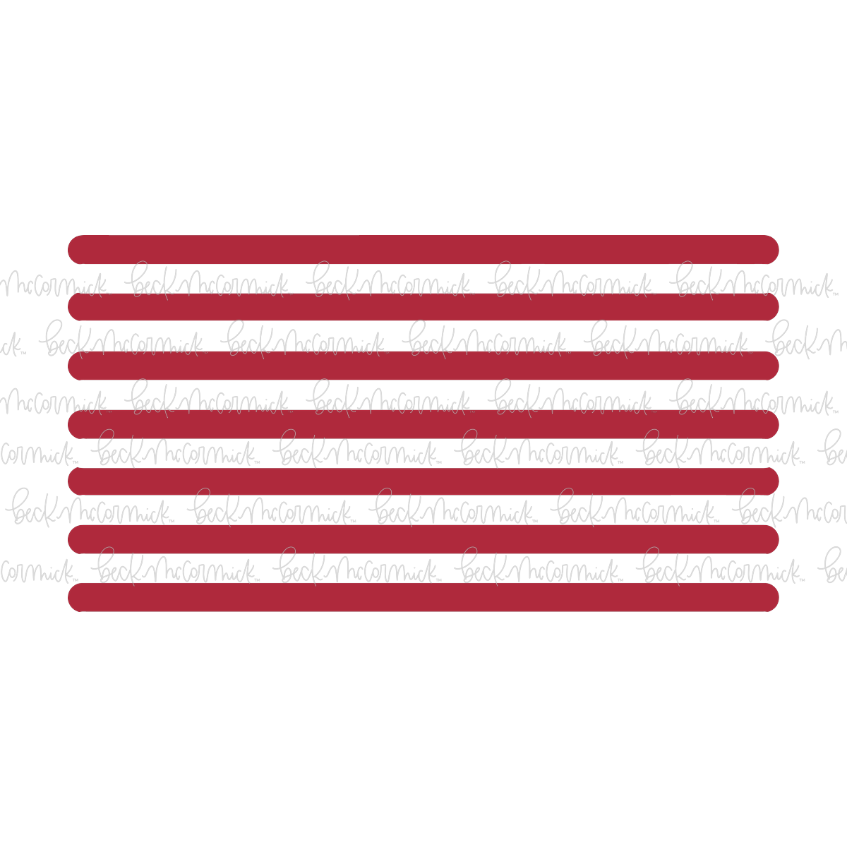 Red Stripes For American Flag - Fourth of July SVG File