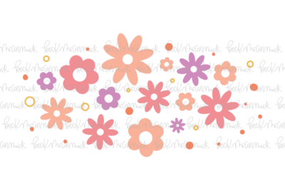 Retro Flowers - Doodle SVG, Graphics
