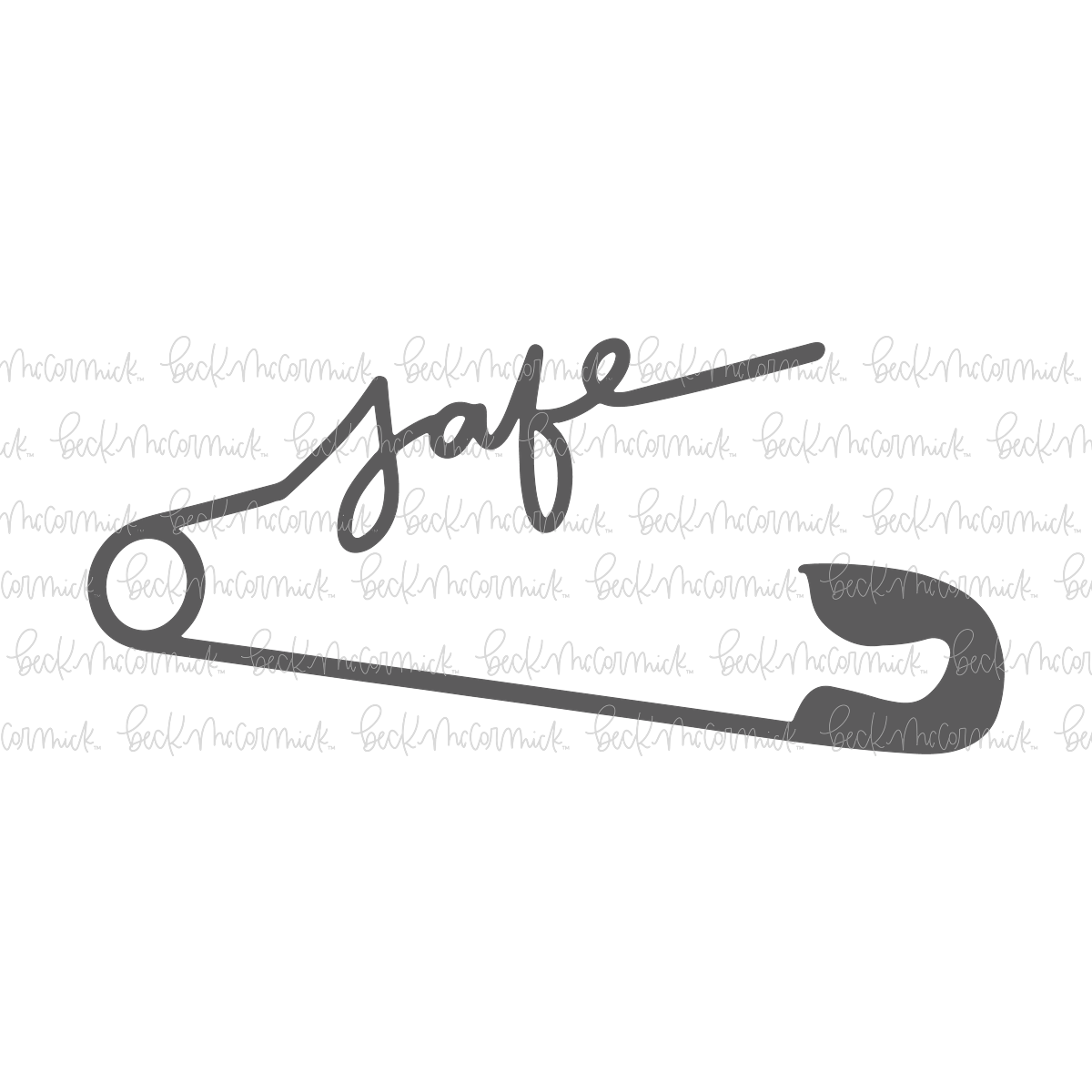 Safety Pin Safe - Inspirational SVG File