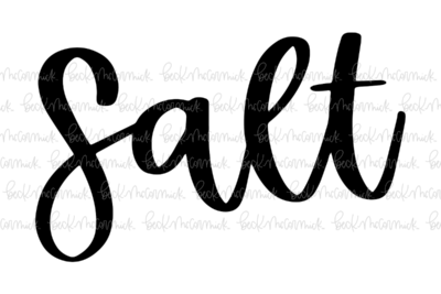 Salt - Spice SVGs, Kitchen SVGs, Label SVGs
