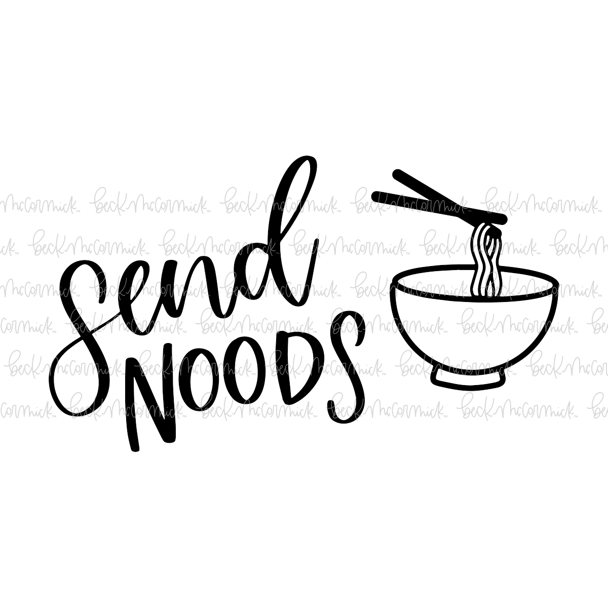 Send Noods - Food SVG File