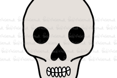 Skull Drawing - Halloween SVG File