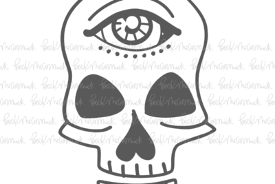 Skull Evil Eye - Halloween SVG File