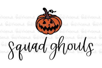 Squad Ghouls Pumpkin 2 - Halloween SVG File