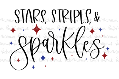 Stars Stripes And Sparkles - Fourth of July SVG File
