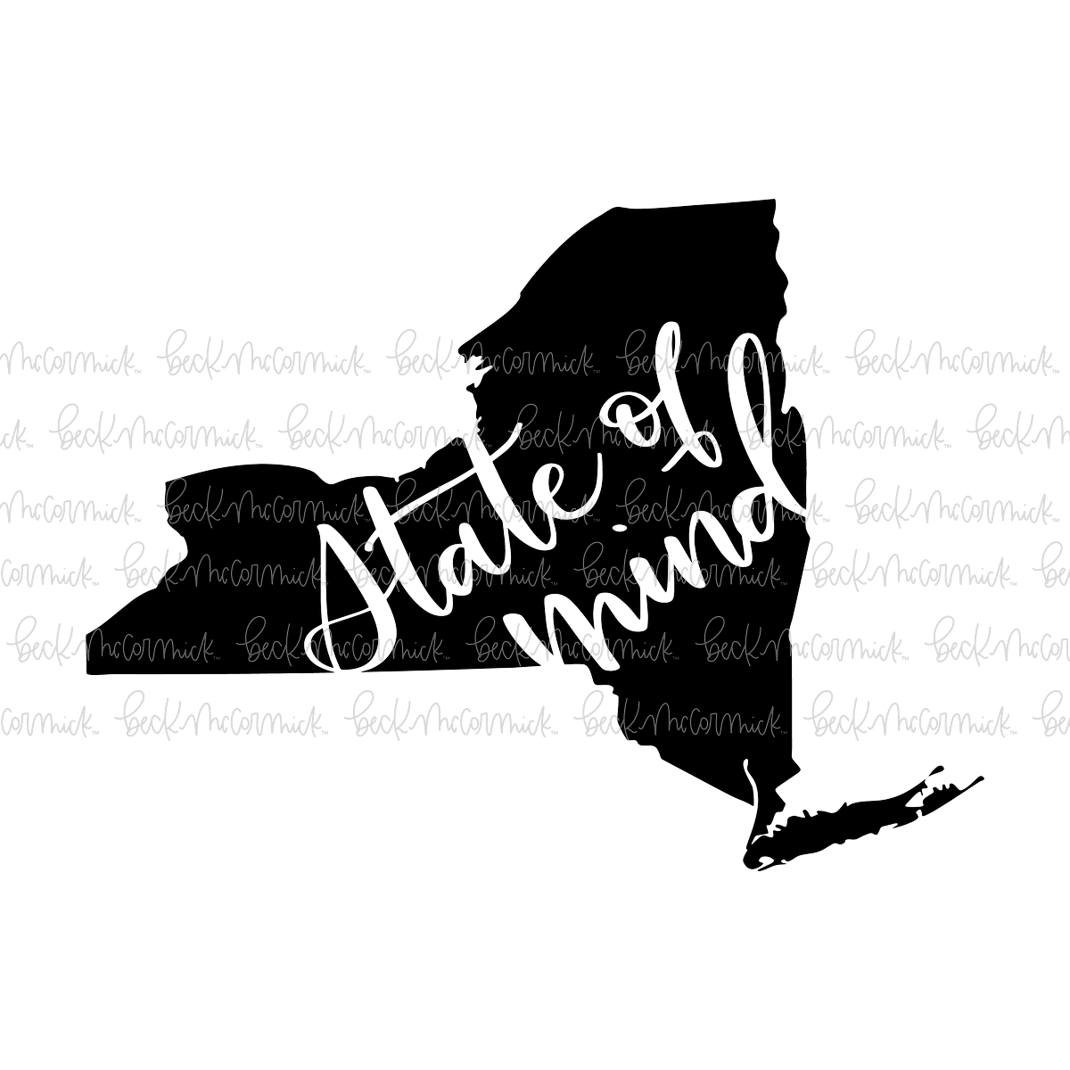 State Of Mind - US State SVG