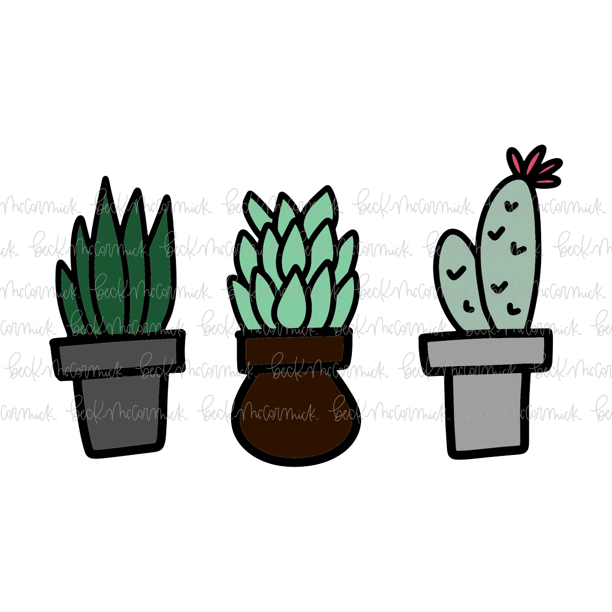 Succulent Plants - Plant and Gardening SVG File