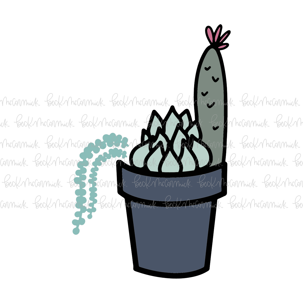 Succulent Pot - Plant and Gardening SVG File