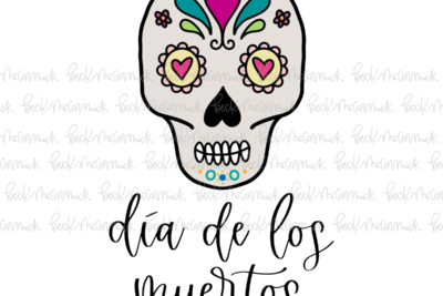 Sugar Skull With Dia De Los Muertos - Halloween SVG File