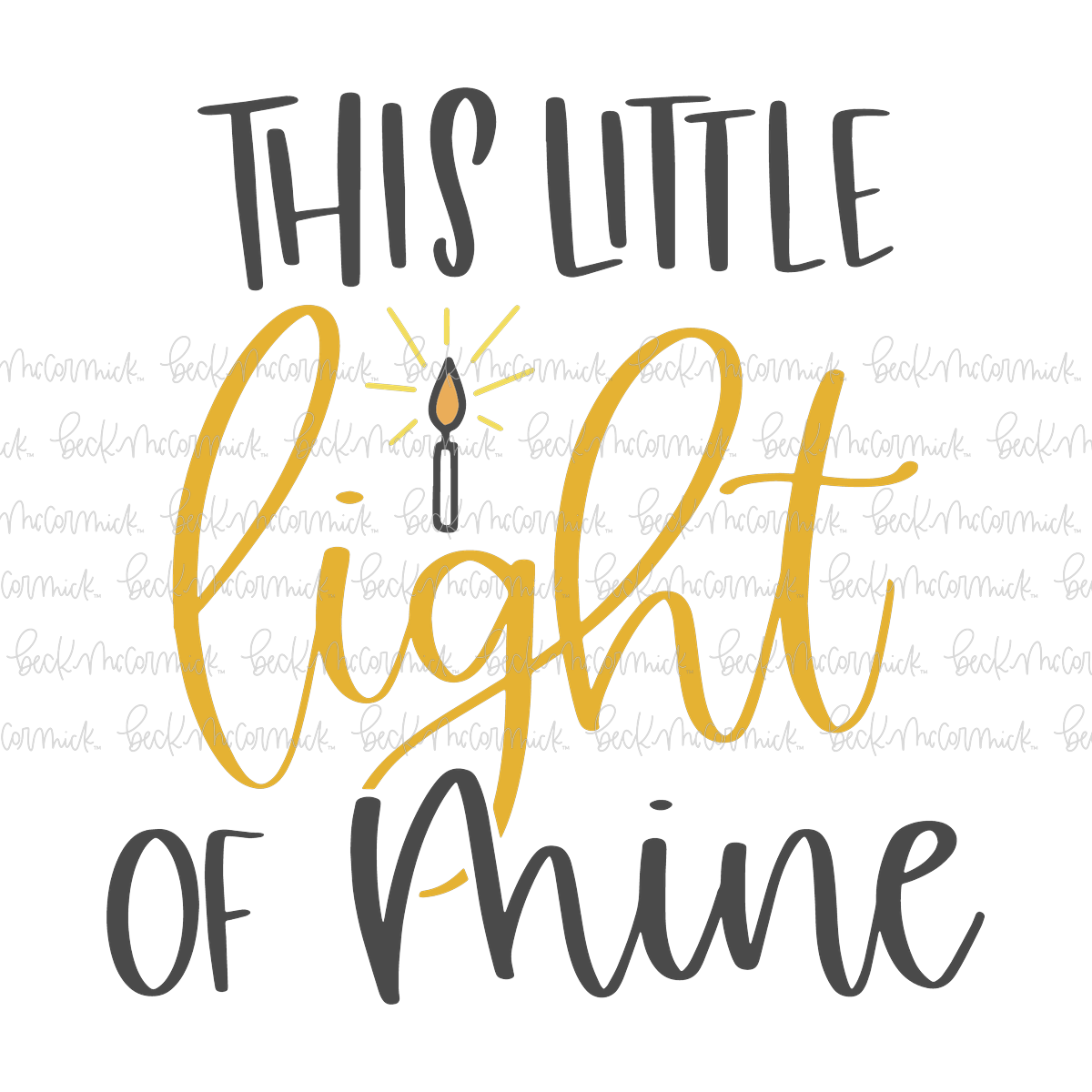 This Little Light Of Mine - Christian SVG File