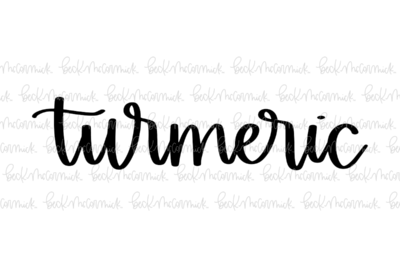 Turmeric - Spice SVGs, Kitchen SVGs, Label SVGs