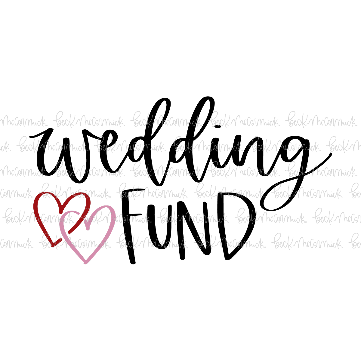 Wedding Fund - Family SVG File, Home SVG File
