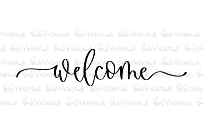 Welcome 3 - Family SVG File, Home SVG File
