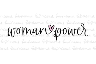 Woman Power With Heart - Just Girl Things SVG File